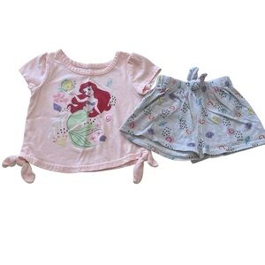 Little Mermaid Ariel Shorts Set Size 18 months